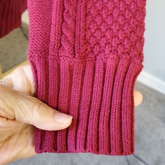 KELLY, by Clinton Kelly, cable knit sweater with sequins. Size large. Be…‎ - Picture 4 of 9